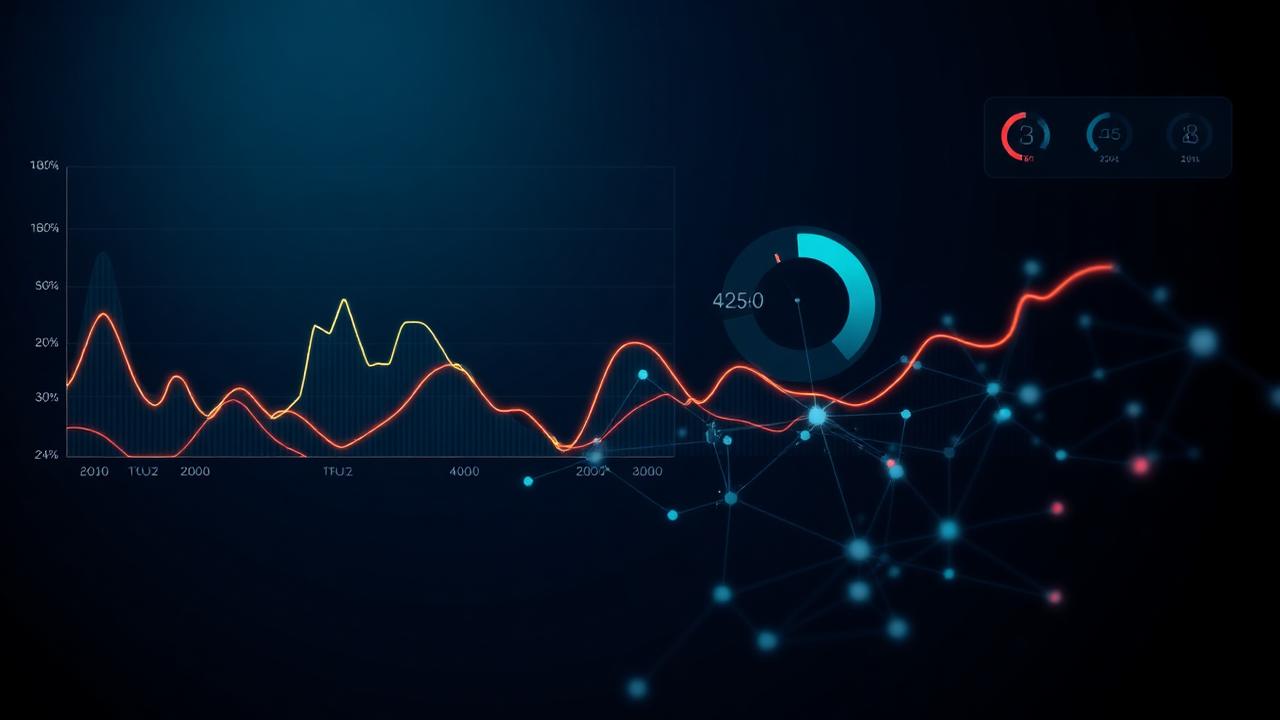 Governance trust scoring dashboard with charts and company network
